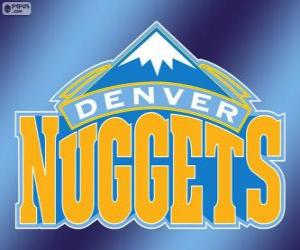 yapboz Logo Denver Nuggets, NBA takımı. Kuzeybatı Grubu, Batı Konferansı